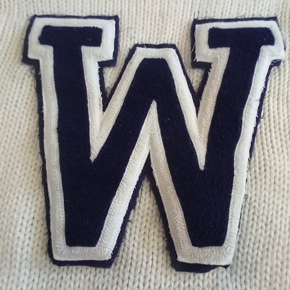 Pre 70s Virgin Wool Letterman Sweater - Picture 7 of 9